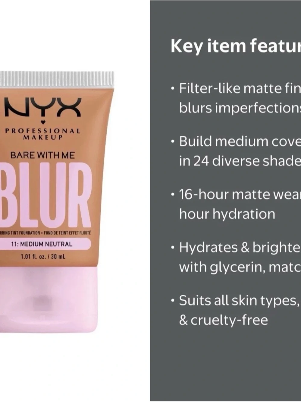 NYX Bare With Me Blur Primer - Deep Golden (3 Pack)